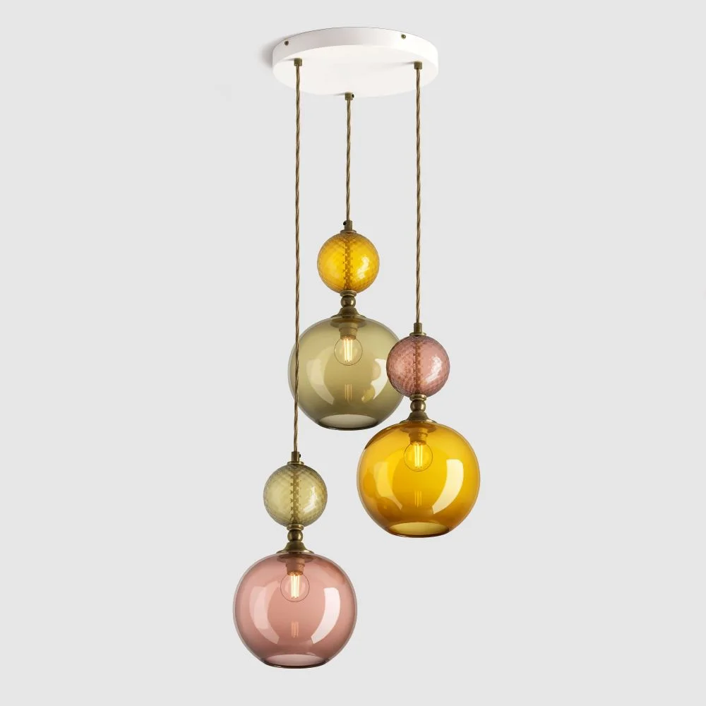 custom hand-blown glass pendant lights