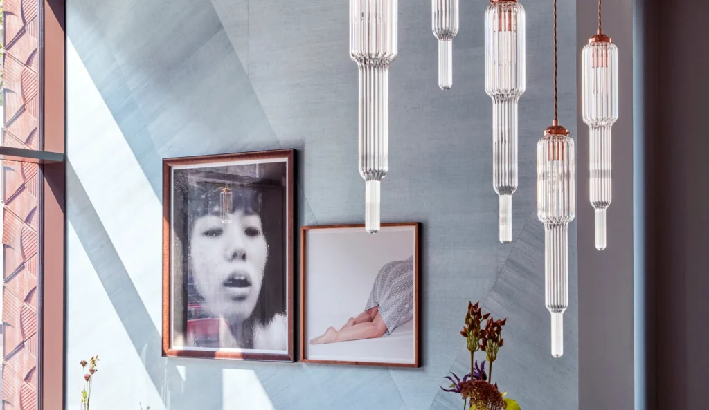 handcrafted glass lighting for interior designers