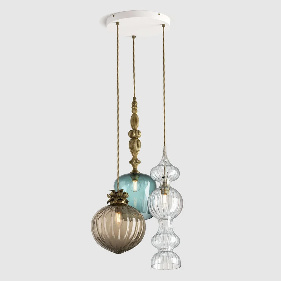 bespoke hand-blown glass lighting for luxury homes
