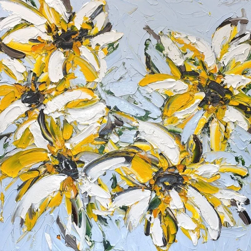yellow abstract art