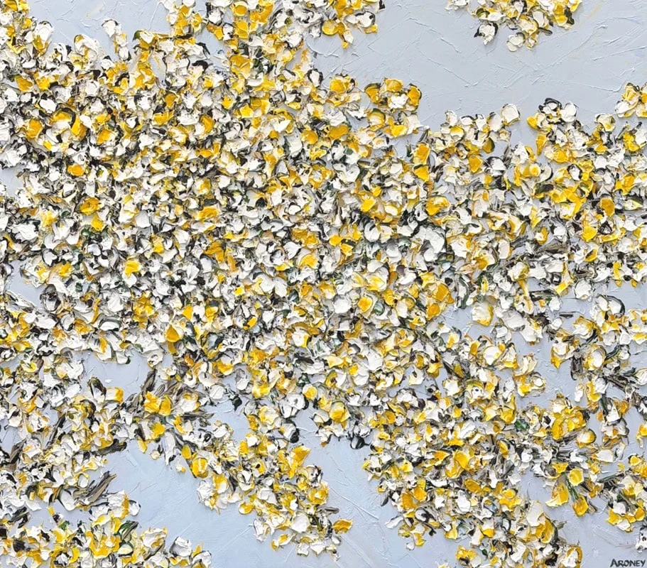 yellow art for interiors
