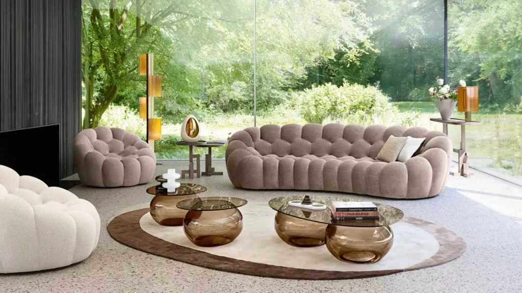 Roche Bobois Bubble sofa in chenille