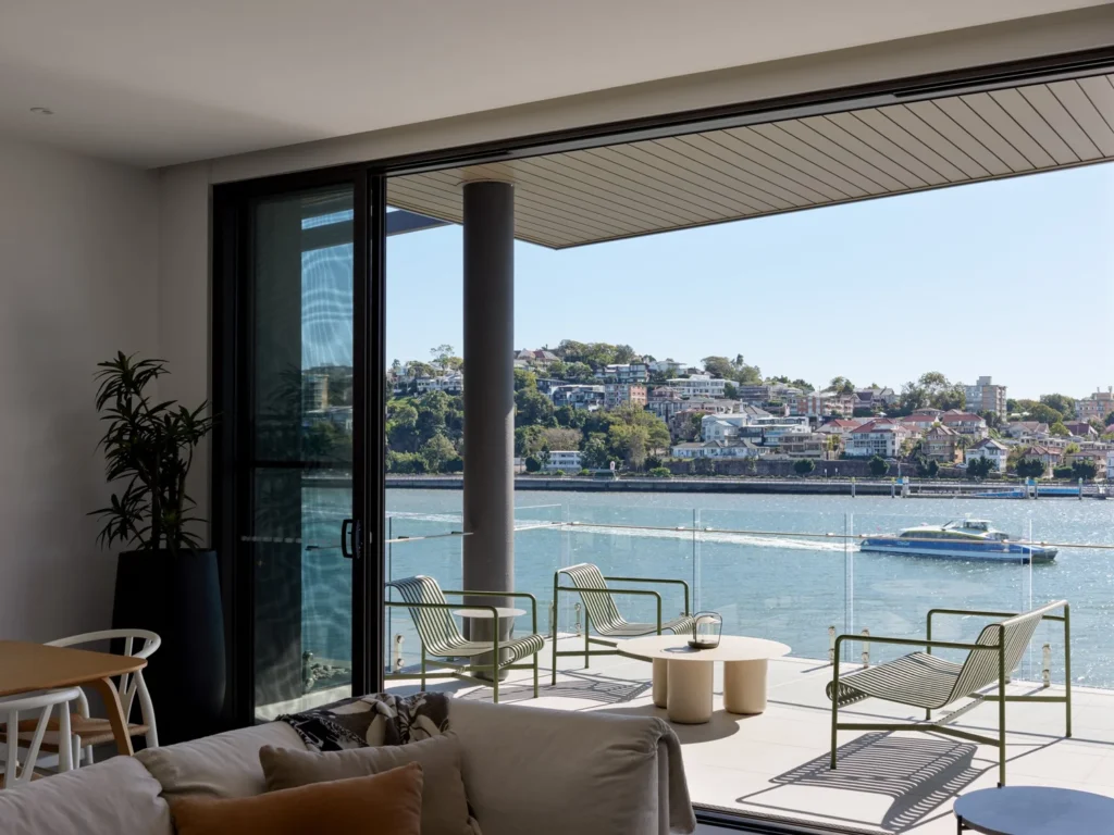 Luxury apartment interior at Riverbank on Byron in Bulimba